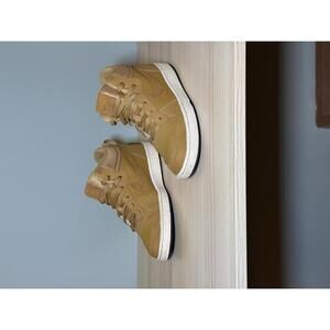 Nike kids High-Top Borough HayStack Sneakers Brown Leather 6